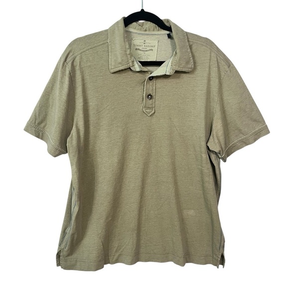 Tommy Bahama Other - Tommy Bahama polo shirt L large Light green 100% Cotton Mens Raw edge collar